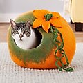 Earthtone Solutions Radiant Realm Felted Wool Cat Cave Bed