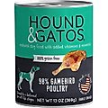 Hound & Gatos 98% Gamebird Poultry Grain-Free Dog Food, 13-oz, case of 12