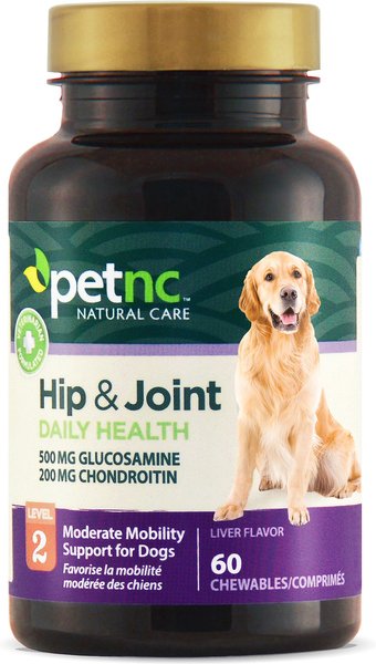 PetNC Natural Care Hip & Joint Daily Health Level 2 Chewable Tablet Dog Supplement, 60 count slide 1 of 7