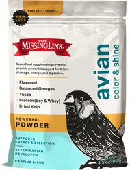 The Missing Link Superfood Powders Avian Color & Shine Bird Supplement, 3.5-oz bag