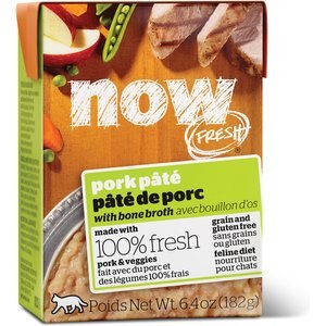 Now Fresh Grain-Free Pork Pate Wet Cat Food, 6.4 oz, case of 24