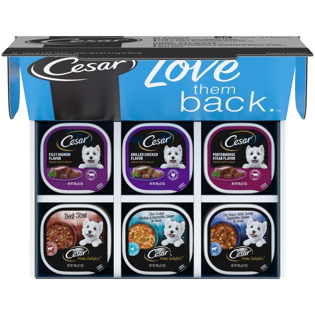 Cesar Home Delights Turkey, Green Beans & Potatoes Dinner in Sauce Dog Food Trays