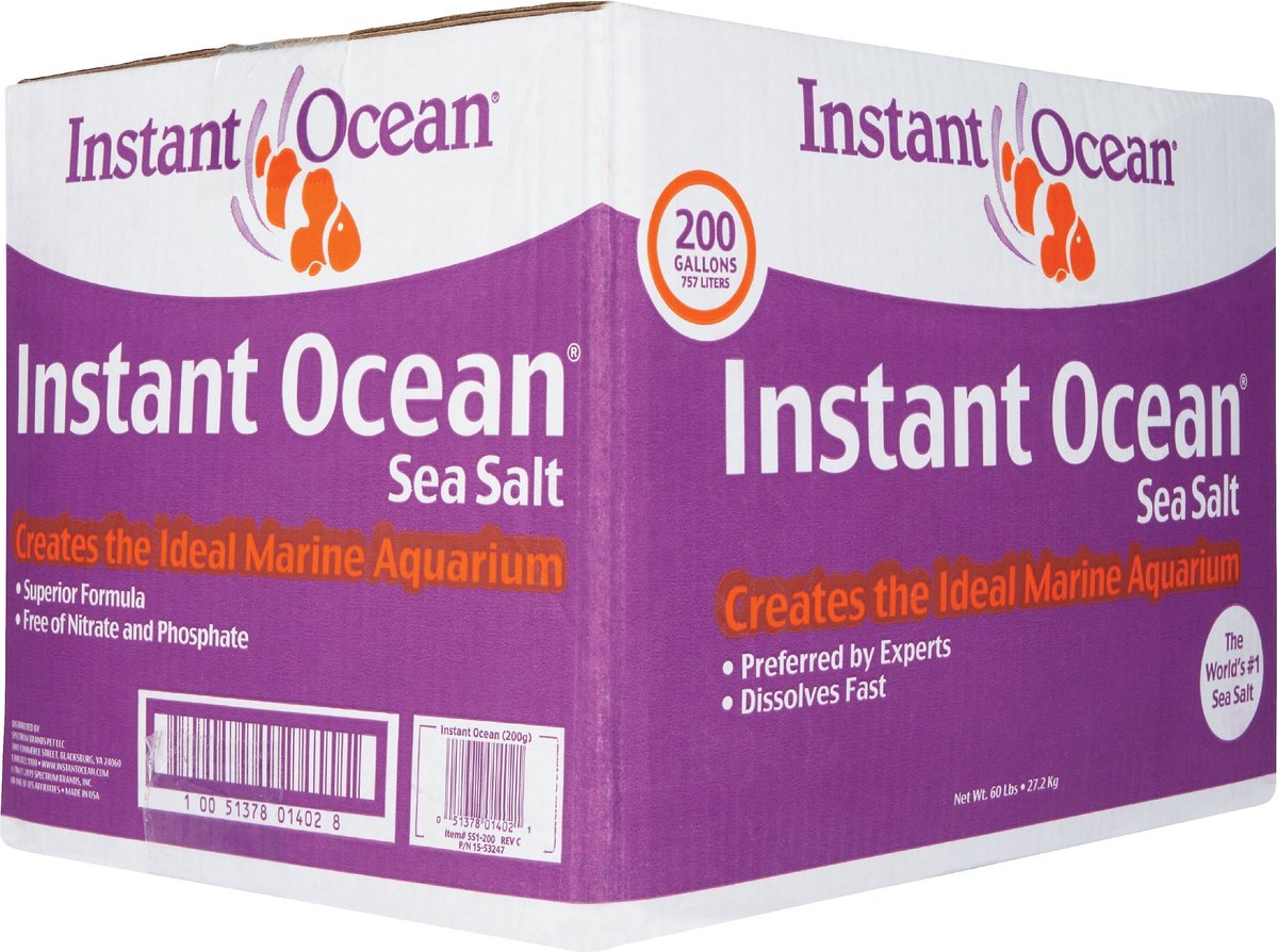 INSTANT OCEAN Sea Salt for Aquariums, 200gal