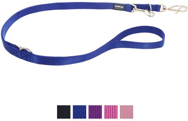 Red Dingo Classic Multi Purpose Nylon Hands-Free Running Dog Leash, Dark Blue, 6.56-ft long, 5/8-in wide slide 1 of 5
