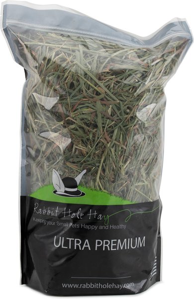 Rabbit Hole Hay Ultra Premium, Hand Packed Soft Timothy Hay Small Animal Food, 1.5-lb bag slide 1 of 3
