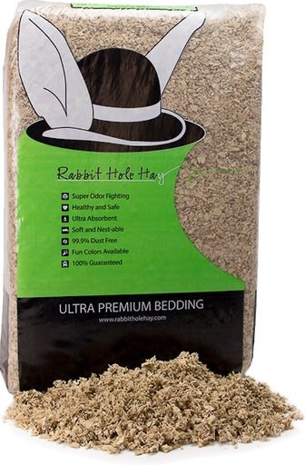 Rabbit Hole Hay Ultra Premium, Food Grade Paper Small Pet Bedding, Natural, 6.0-cu ft