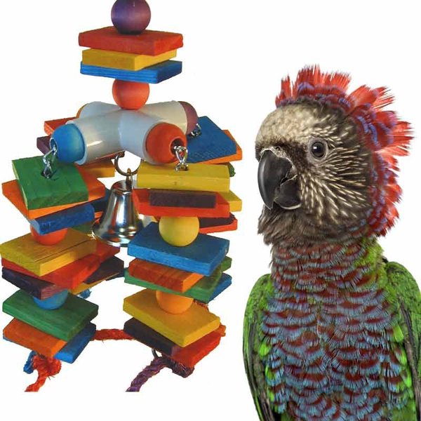 Super Bird Creations 4 Way Play Bird Toy, Large slide 1 of 10
