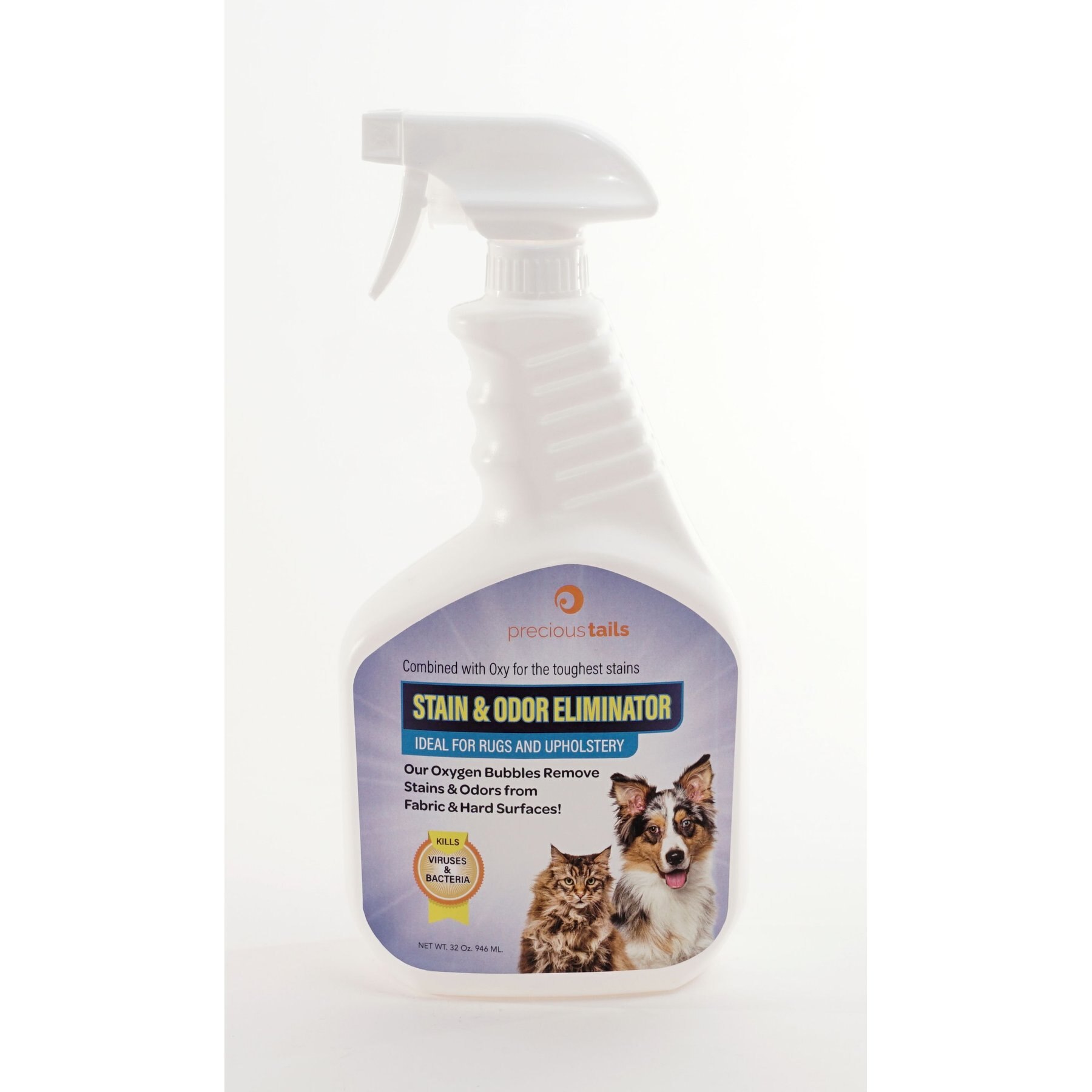 Precious Tails Dog & Cat Stain & Odor Eliminator, 32-fl oz bottle
