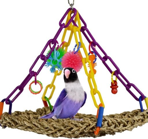 Super Bird Creations Flying Trapeze Bird Toy, Small