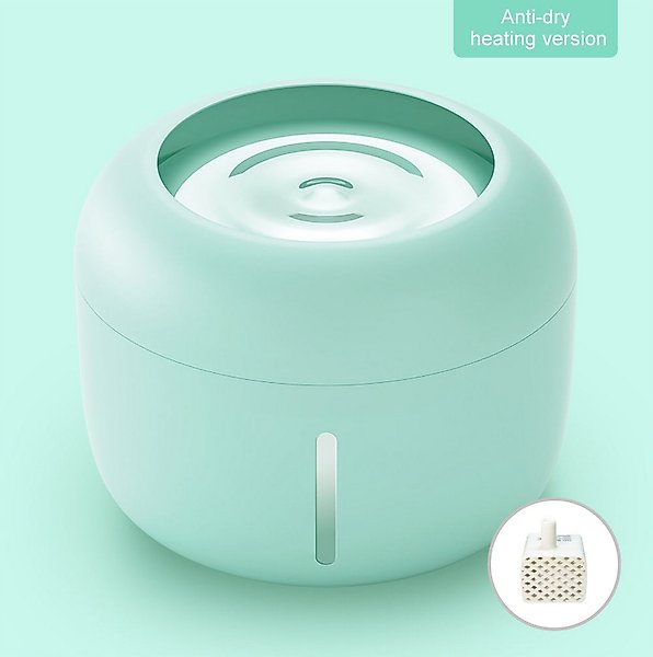 Show full view: One for Pets Souffle Dog & Cat Fountain, Small: 2.5-L, Green slide 1 of 9