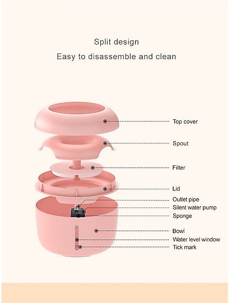 Show full view: One for Pets Souffle Dog & Cat Fountain, Small: 2.5-L, Green slide 9 of 9