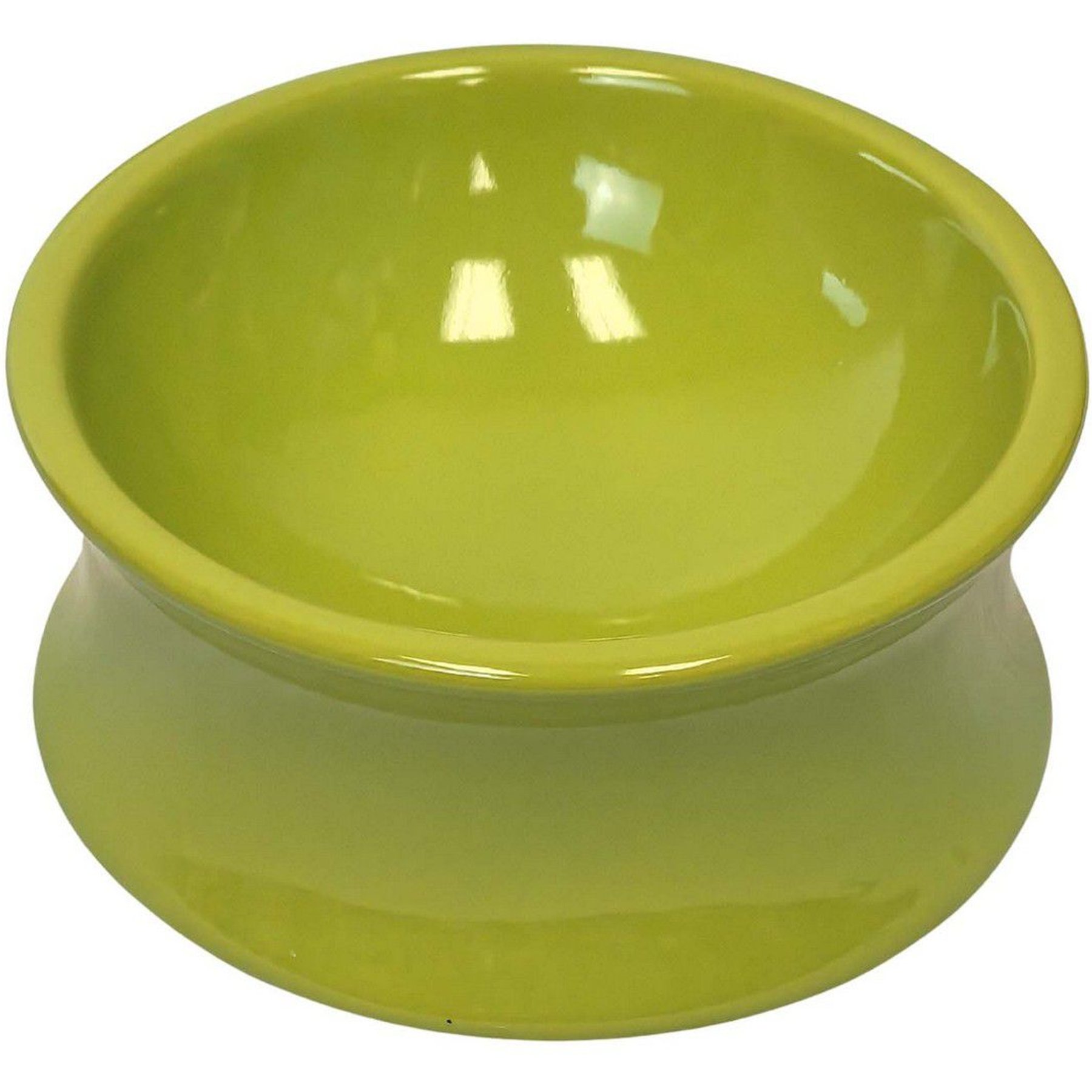 One for Pets Kurve Non-Skid Elevated Dog & Cat Bowl, Avocado, Small: 13-oz