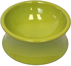 One for Pets Kurve Non-Skid Elevated Dog & Cat Bowl, Avocado, Large: 48-oz