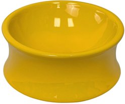 One for Pets Kurve Non-Skid Elevated Dog & Cat Bowl, Egg Yolk, Medium: 26-oz