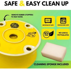 One for Pets Kurve Non-Skid Elevated Dog & Cat Bowl, Egg Yolk, Medium: 26-oz slide 2 of 6