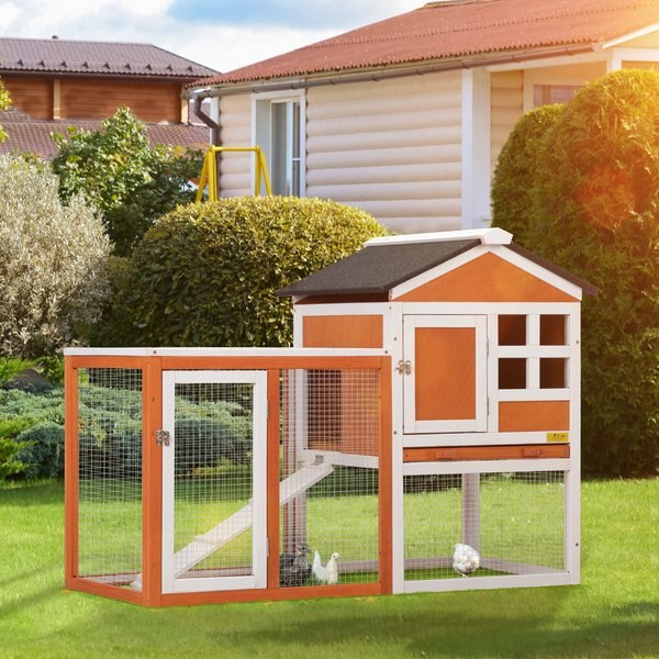 COZIWOW 2Story Wooden Small Pet Hutch