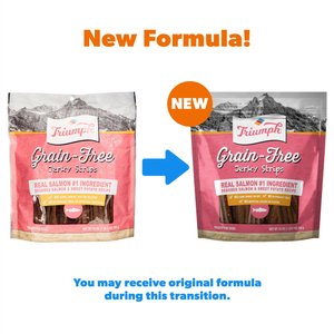 Triumph Salmon & Sweet Potato Recipe Grain-Free Jerky Dog Treats, 24-oz pouch