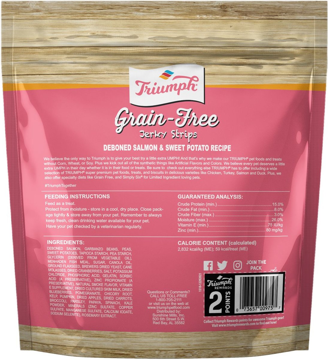 Triumph grain free outlet jerky