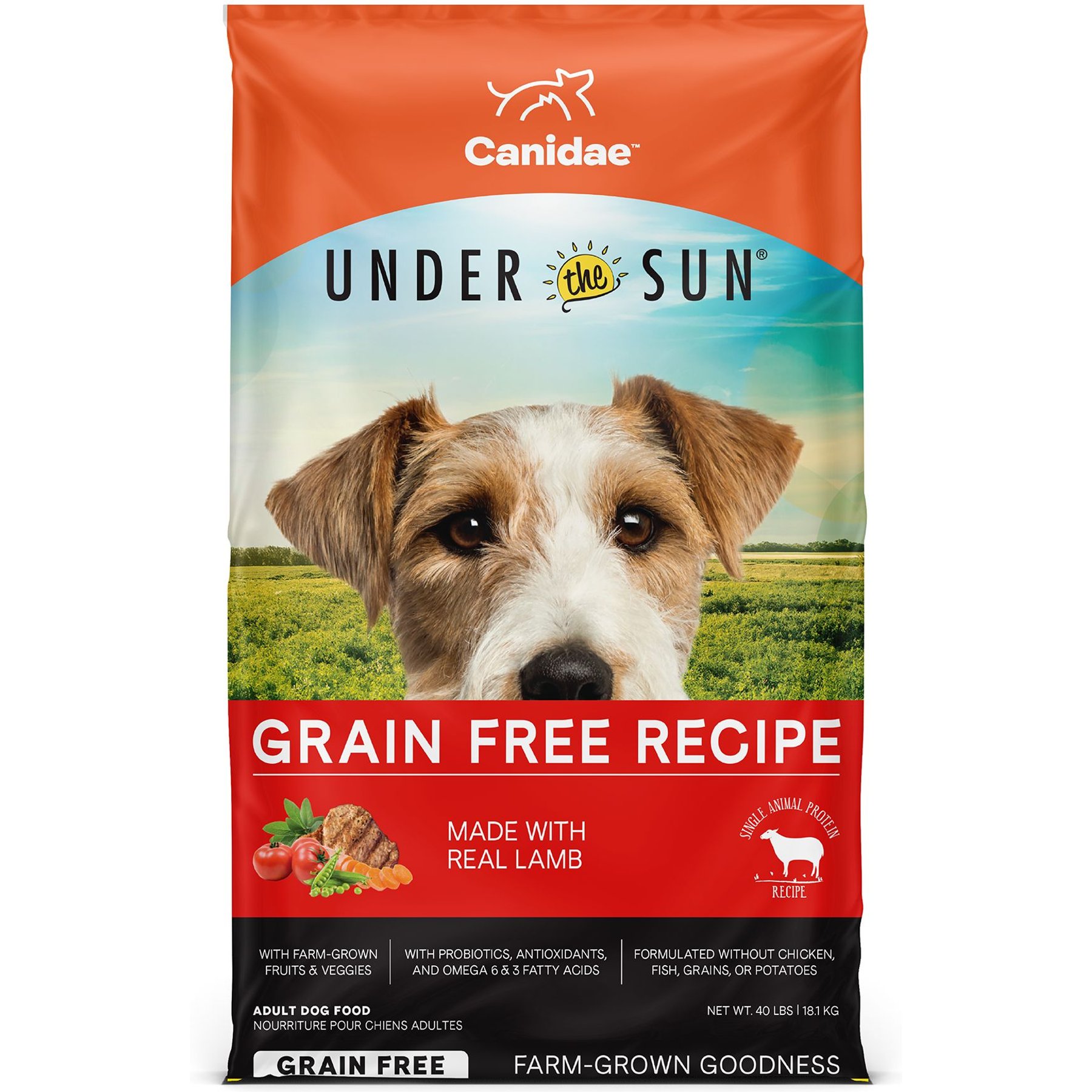 CANIDAE Under the Sun Grain Free Lamb Recipe Adult Dry Dog