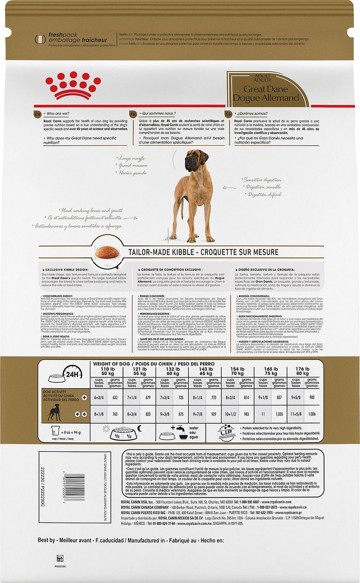 Great dane feeding sales guide