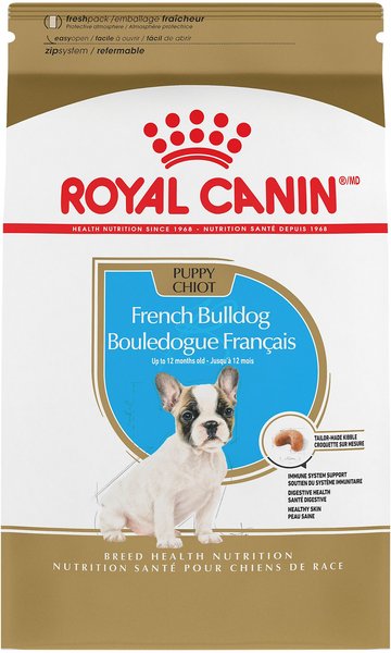 Royal Canin Breed Health Nutrition French Bulldog Puppy Dry Dog Food, 3-lb bag slide 1 of 8