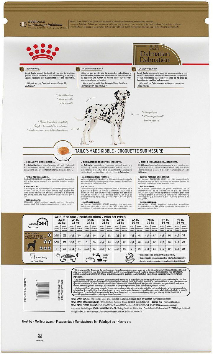 ROYAL CANIN Breed Health Nutrition Dalmatian Adult Dry Dog Food, 30lb