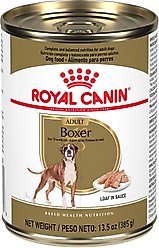 Royal Canin Breed Health Nutrition Boxer Adult Loaf in Sauce Canned Dog Food, 13.5-oz, case of 12 