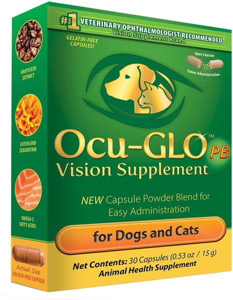 Animal Necessity Ocu-GLO Powder Blend Vision Dog & Cat Supplement, 30 count slide 1 of 4