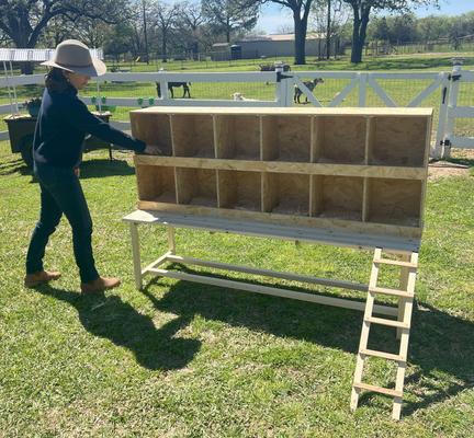 Show full view: Zylina Best Rest 12 Bay Bird Nesting Box, 68 x 13 x 25-in slide 4 of 9