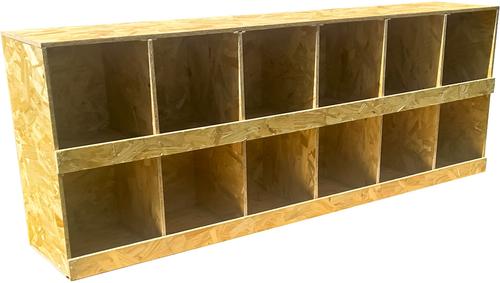 Show full view: Zylina Best Rest 12 Bay Bird Nesting Box, 68 x 13 x 25-in slide 9 of 9