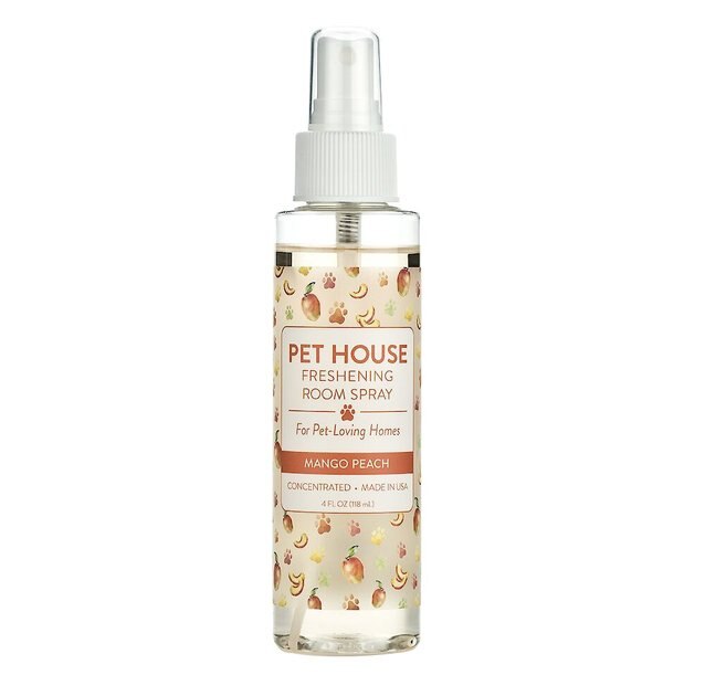 PET HOUSE Mango Peach Freshening Room Spray, 4oz spray