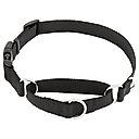 Frisco Solid Nylon Martingale Dog Collar with Buckle, Black, Large: 20 to 25-in neck, 1-in wide