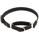 Frisco Solid Nylon Slip-On Martingale Dog Collar, Black, Medium: 14 to 20-in neck, 1-in wide