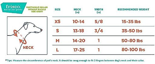 Frisco Solid Nylon Slip-On Martingale Dog Collar, Pink, X-Small: 10 to 14-in neck, 5/8-in wide