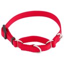Frisco Solid Nylon Slip-On Martingale Dog Collar, Red, X-Small: 10 to 14-in neck, 5/8-in wide
