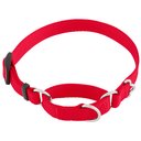 Frisco Solid Nylon Slip-On Martingale Dog Collar, Red, Small: 13 to 18-in neck, 3/4-in wide