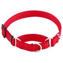Frisco Solid Nylon Slip-On Martingale Dog Collar, Red, Medium: 14 to 20-in neck, 1-in wide