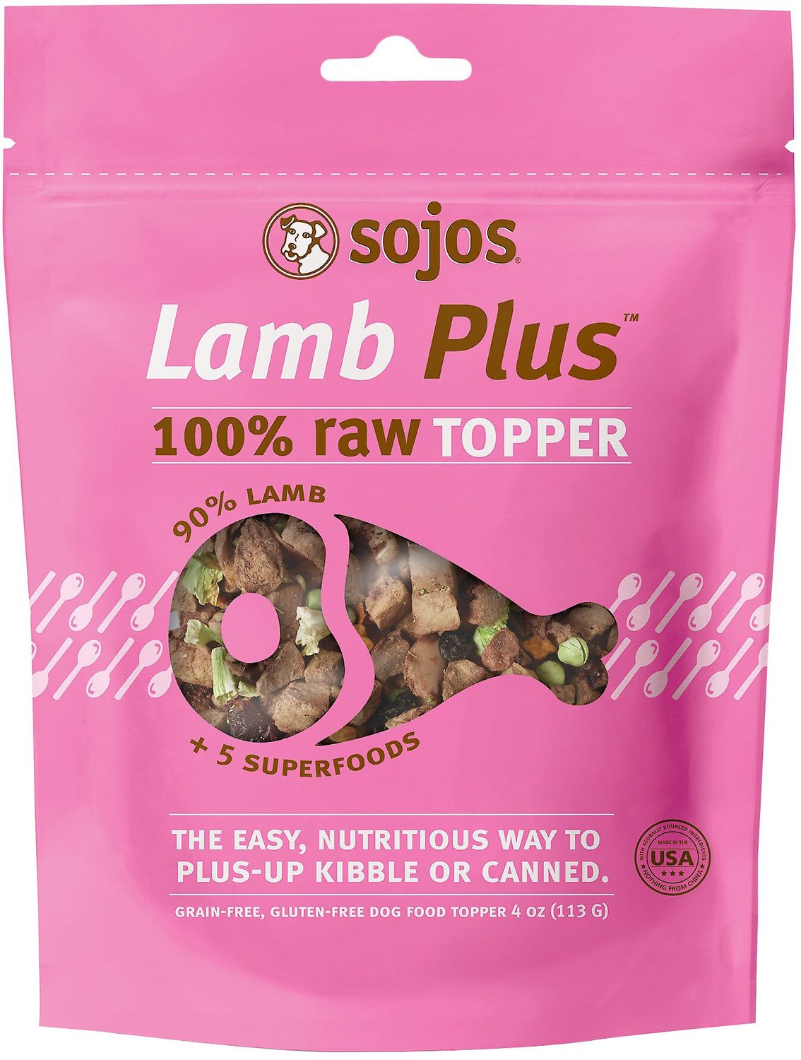 SOJOS Lamb Plus FreezeDried Dog Food Topper, 4oz