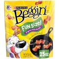 Purina Beggin' Real Meat Fun Size Original with Bacon Flavored Dog Treats, 25-oz bag