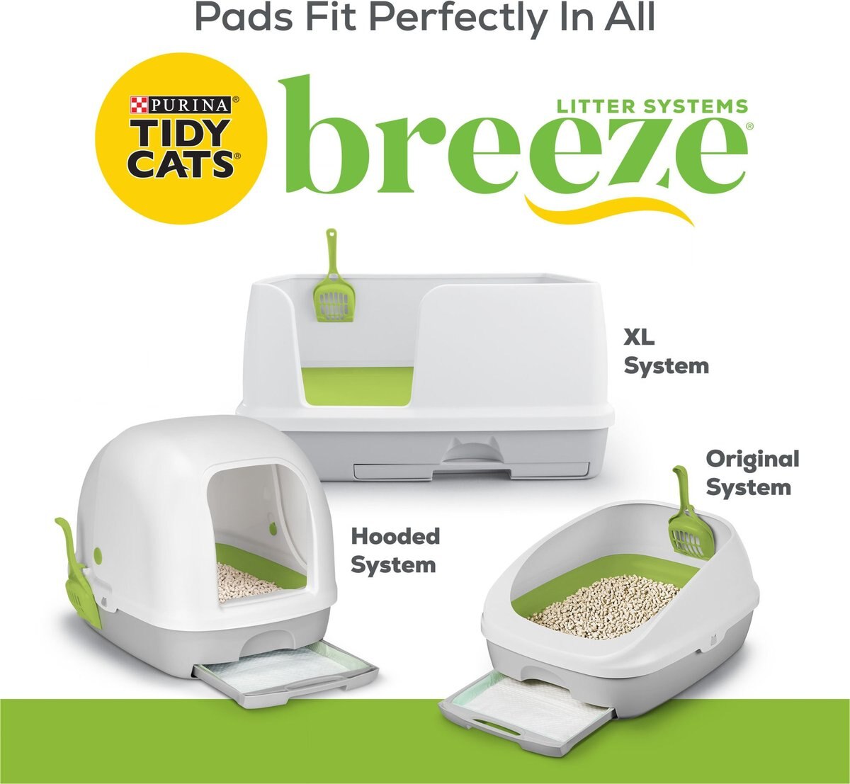 TIDY CATS Breeze Spring Clean Scented Litter System Cat Pads 10