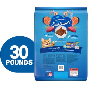 Friskies Seafood Sensations Dry Cat Food, 30-lb bag