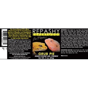 Repashy Grub Pie Insectivore Diet Gel Premix (Reptile) 6 Oz JAR