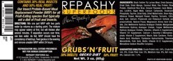 Repashy Superfoods Grubs 'N' Fruit Meal Replacement Powder Crested Gecko Food, 3-oz bottle slide 2 of 2