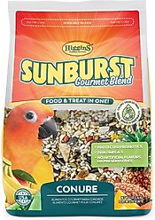 Higgins Sunburst Gourmet Blend Conure Bird Food, 3-lb bag