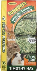Higgins Sunburst Break-A-Bale Timothy Hay Small Animal Food, 35-oz bag