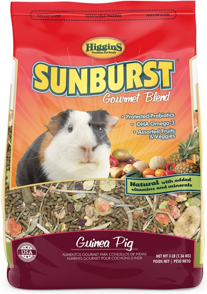 HIGGINS Sunburst Gourmet Blend Guinea Pig Food 3 lb bag Chewy