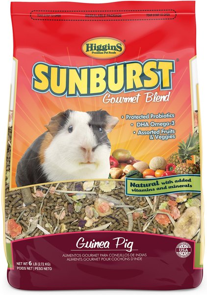 Higgins Sunburst Gourmet Blend Guinea Pig Food, 6-lb bag slide 1 of 8