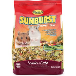 Higgins Sunburst Gourmet Blend Gerbil & Hamster Food, 2.5-lb bag
