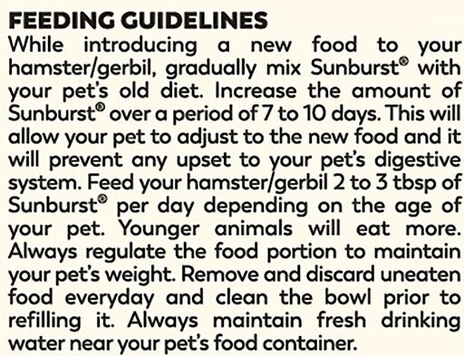 Higgins Sunburst Gourmet Blend Gerbil & Hamster Food, 2.5-lb bag