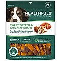 Healthfuls Sweet Potato & Chicken Wraps Dehydrated Dog Treats, 16-oz bag